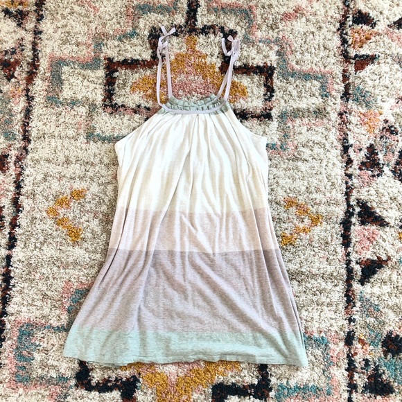Anthropologie Eloise purple stripe swing sundress - Picture 2 of 8